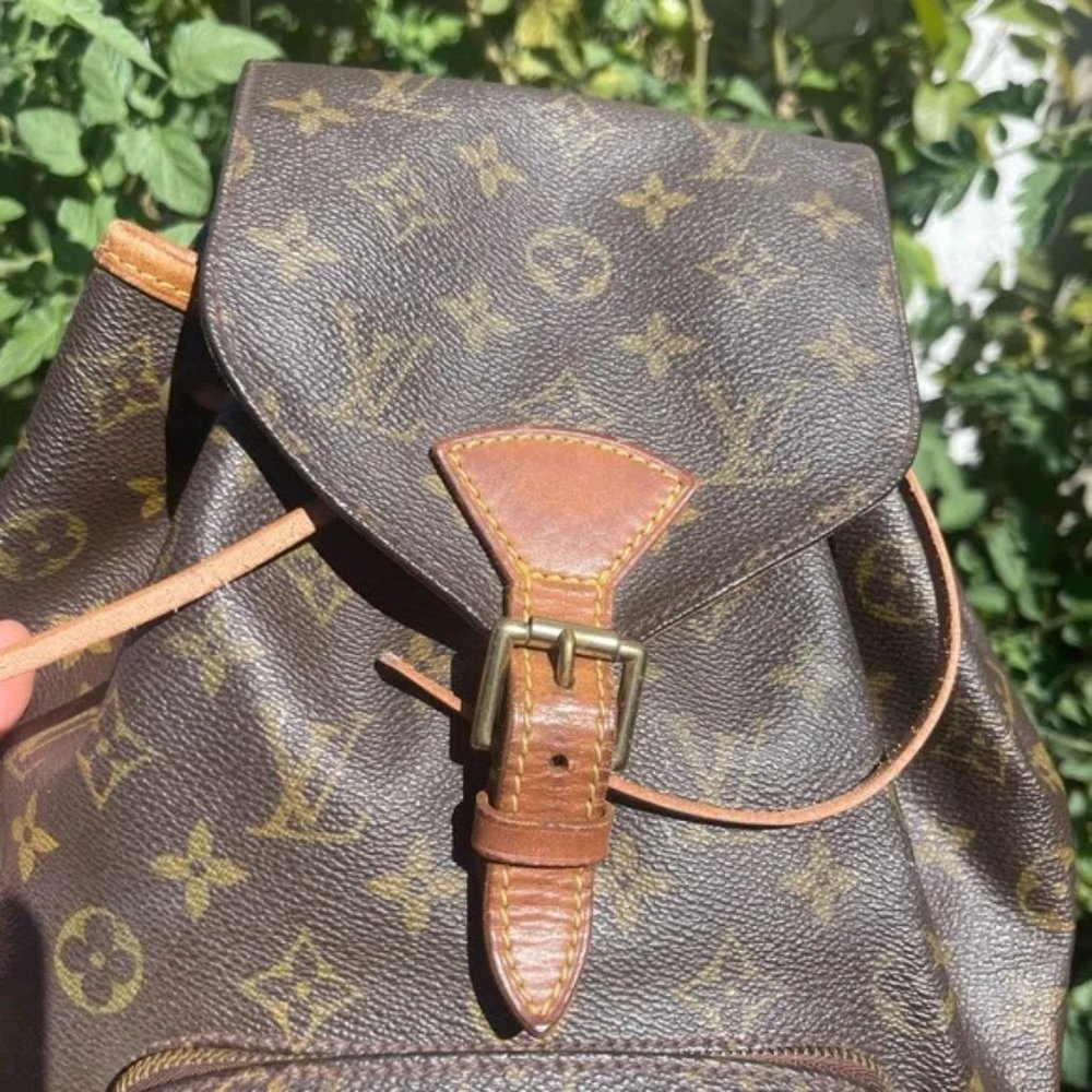 Louis Vuitton LV BackPack Bag Montsouris MM Browns Monogram - Picture 13 of 13